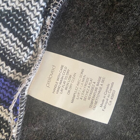 Preloved Cardigan; Reclaimed wool patchwork boho eco - Medium/Large - Picture 11 of 12